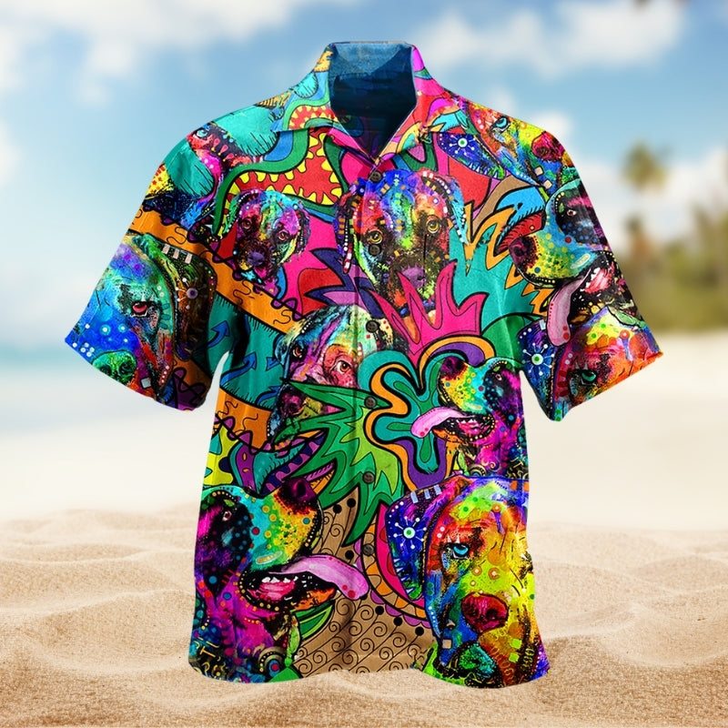 Hippie Dog Color Limited Edition – Hawaiian Shirt