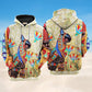 Hippie Egypt Cat Art – 3D Hoodie