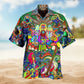 Hippie Electric Guitar Peace And Music Colorful Limited Edition – Hawaiian Shirt