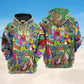 Hippie Electric Guitar Peace Art – 3D Hoodie