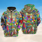 Hippie Electric Guitar Peace Art – 3D Hoodie