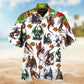 Hippie Elephant Camping Style – Hawaiian Shirt