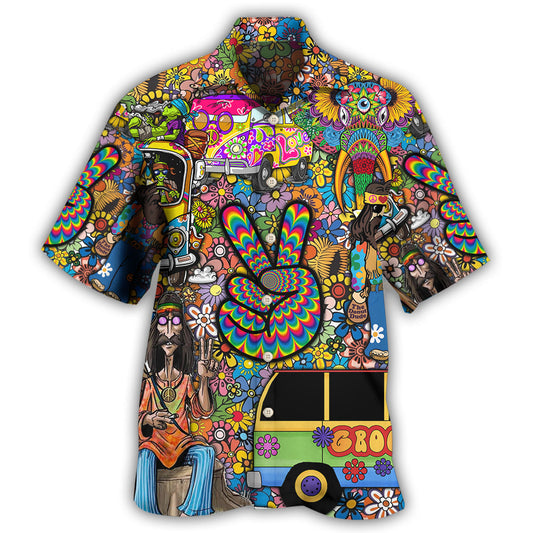 Wild Heart Hippie Soul Floral - Hawaiian Shirt