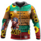 Hippie Girl Sunflower Style - 3D Hoodie