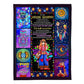 Hippie Girl Follow Your Dream Daughter Gift 50 x 60 Inch Flannel Blanket For Cozy Bedroom And Sofa Decor