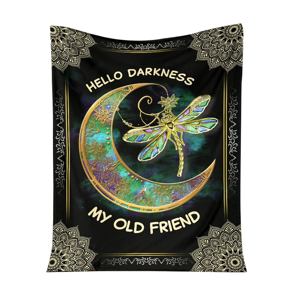 Dark Floral Hippie 50 x 60 Inch Flannel Blanket For Cozy Bedroom And Sofa Decor