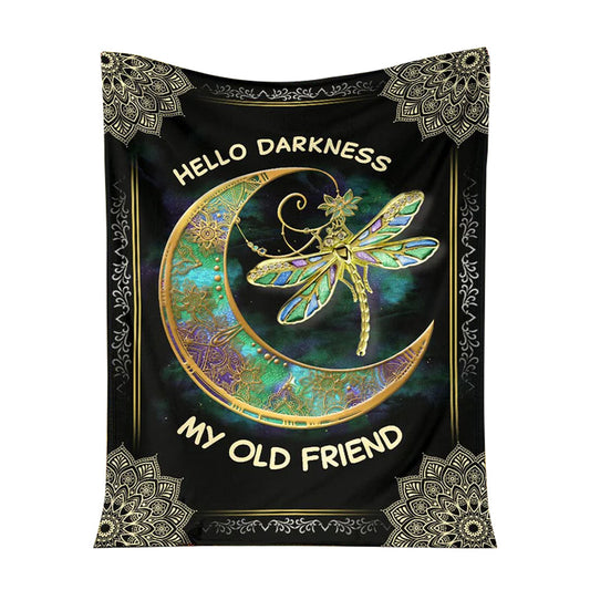 Dark Floral Hippie 50 x 60 Inch Flannel Blanket For Cozy Bedroom And Sofa Decor
