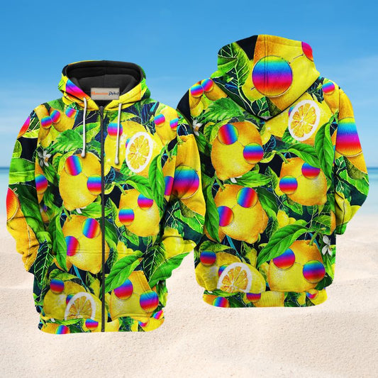 Hippie Lemon Peace Life Art – 3D Hoodie
