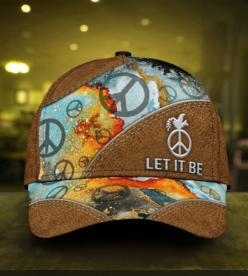 Hippie Let It Be Happy Peace Style – Classic Cap