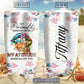 Hippie Lip Depends On You Floral Personalized 20 Oz Tumbler