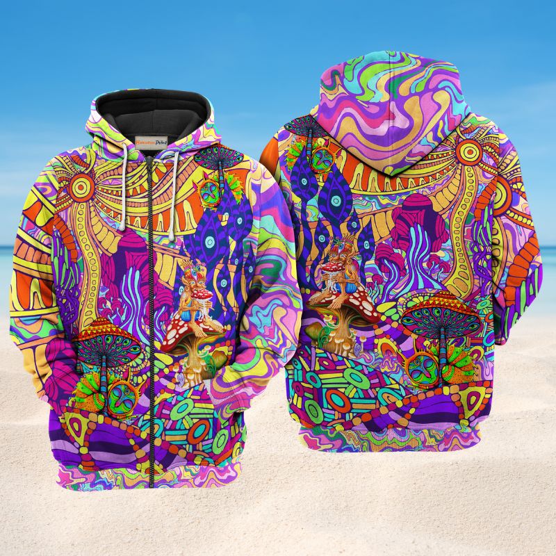 Hippie Love Life Art – 3D Hoodie