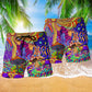 Hippie Love Peaceful Life - Beach Short