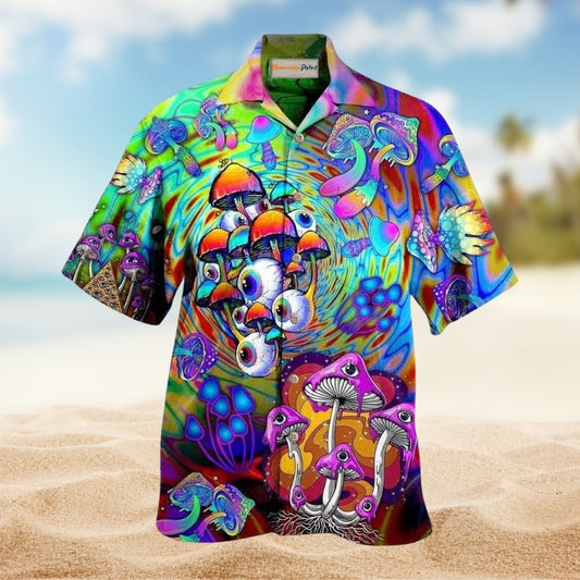 Hippie Mushroom Eyes Style Edition – Hawaiian Shirt