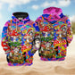 Hippie Mushroom Happy Together - 3D Hoodie