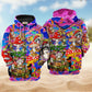 Hippie Mushroom Happy Together - 3D Hoodie