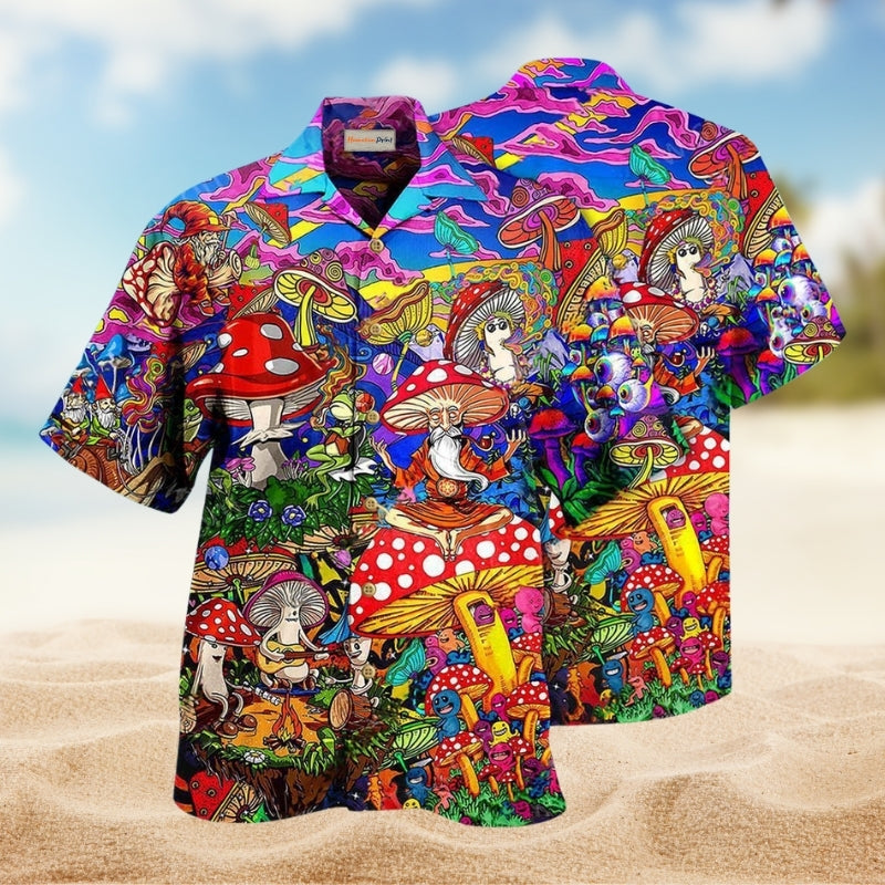 Hippie Mushroom Happy Together Limited Edition – Hawaiian Shirt