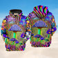 Hippie Mushroom Magic Style Art – 3D Hoodie