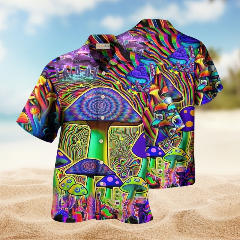 Hippie Mushroom Magic Style Limited Edition – Hawaiian Shirt