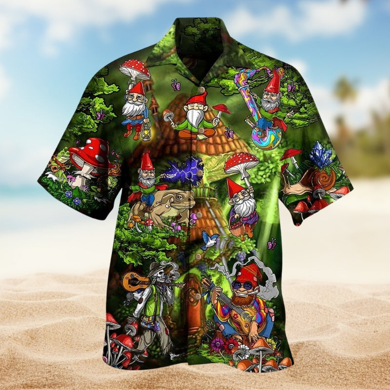 Hippie Mushroom Peace And Life Psychedelic Art Limited Edition – Hawaiian Shirt