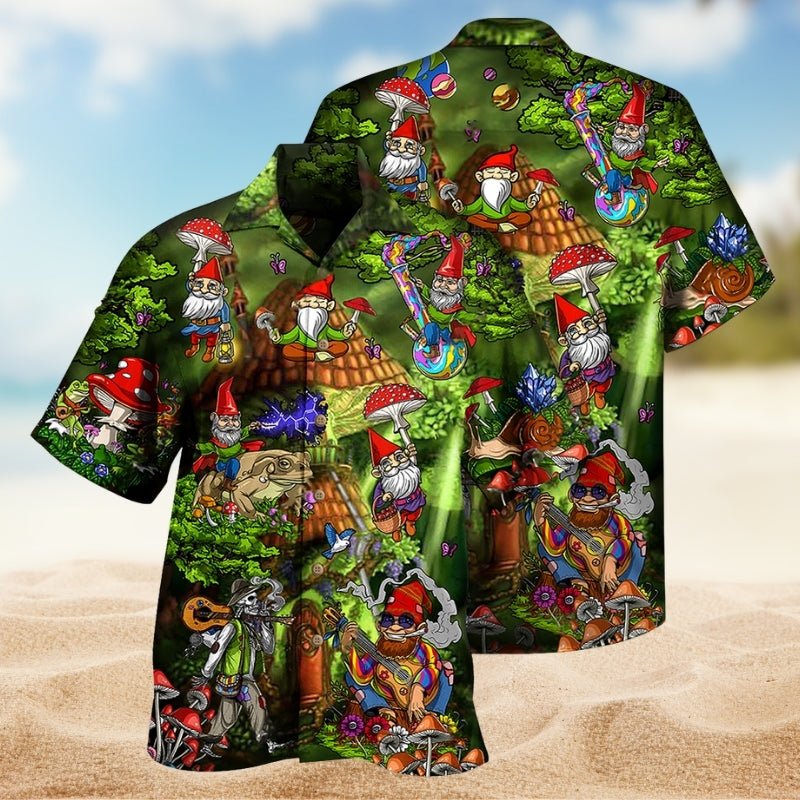 Hippie Mushroom Peace And Life Psychedelic Art Limited Edition – Hawaiian Shirt