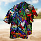 Hippie Mushroom Pigeon Peace Life Colorful Limited Edition - Hawaiian Shirt