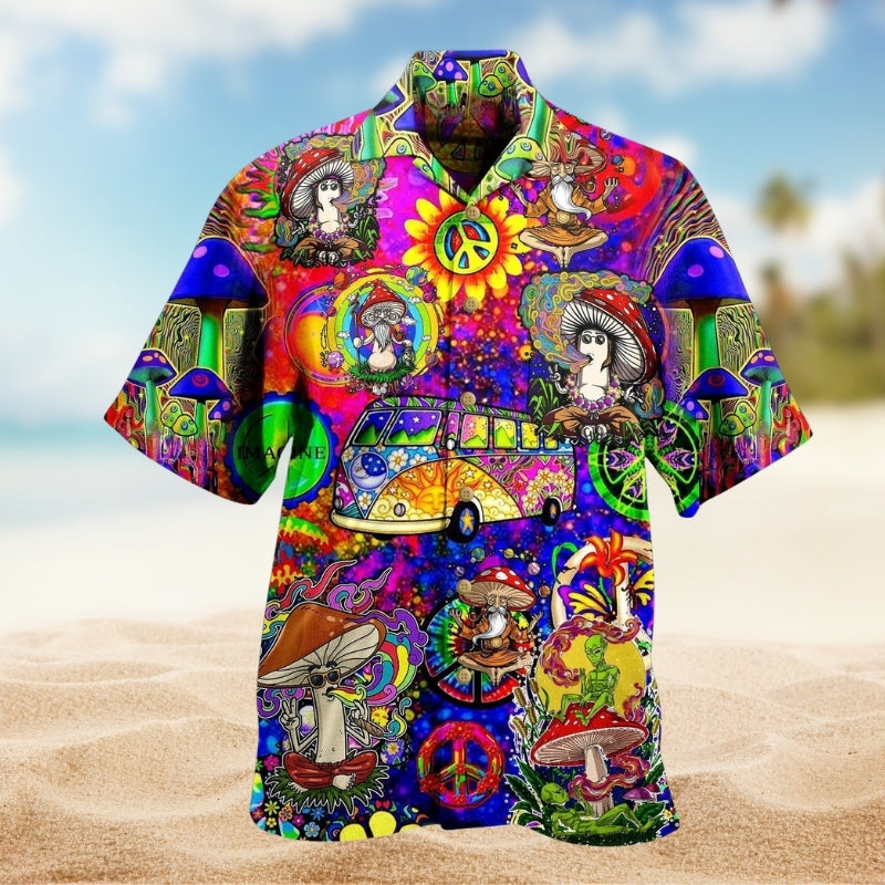 Hippie Mushroom Style Lover Limited Edition 2 – Hawaiian Shirt