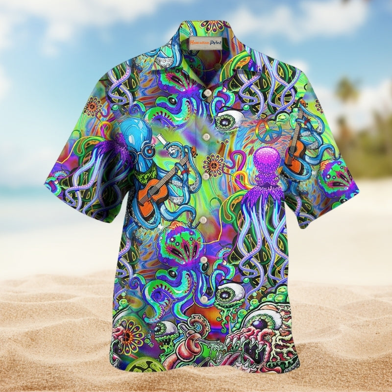 Hippie Octopus Love Music Edition – Hawaiian Shirt