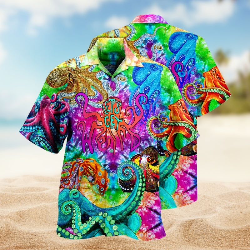Hippie Octopus Peace Life Colorful Limited Edition - Hawaiian Shirt
