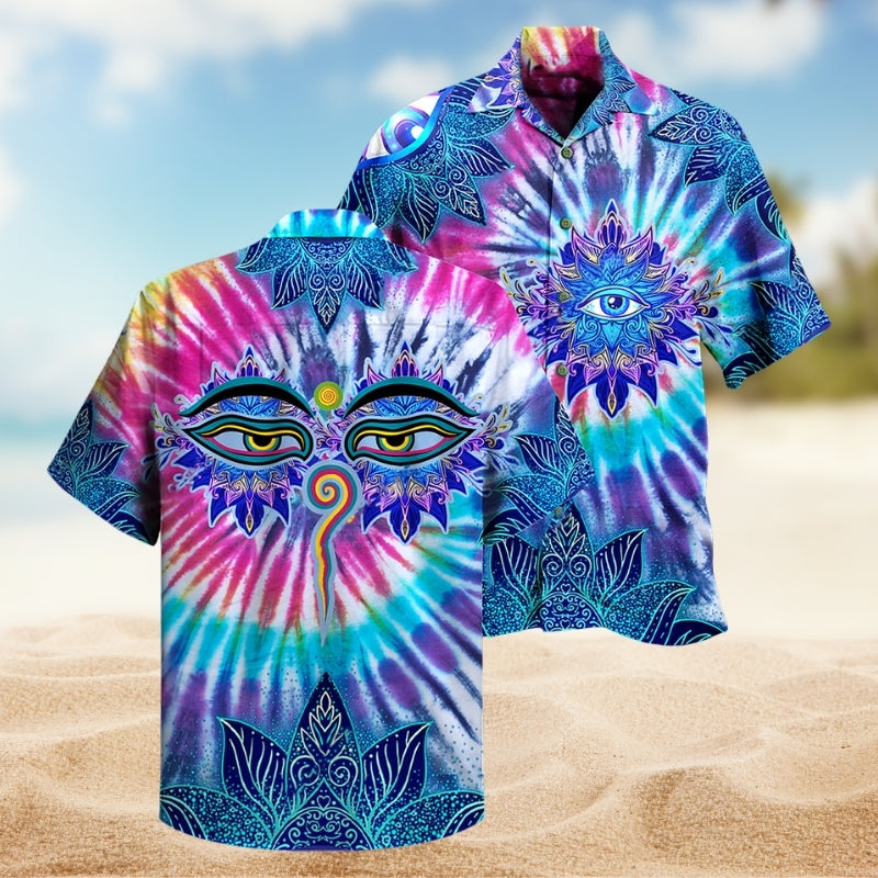 Hippie Peace And Life Psychedelic Art Limited Edition – Hawaiian Shirt