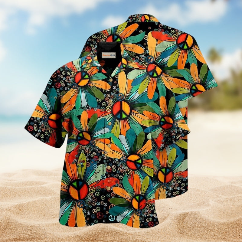 Hippie Peace Flowers Style Limited Edition – Hawaiian Shirt