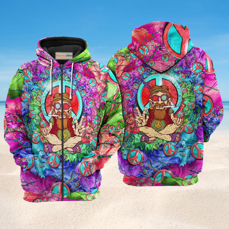 Hippie Peace Life Art – 3D Hoodie