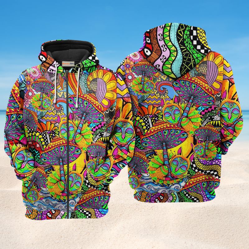 Hippie Peace Life Art – 3D Hoodie