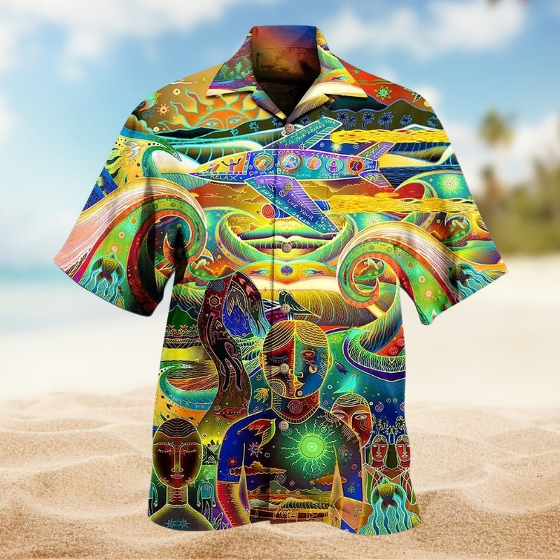 Hippie Peace Life Colorful Limited Edition - Hawaiian Shirt
