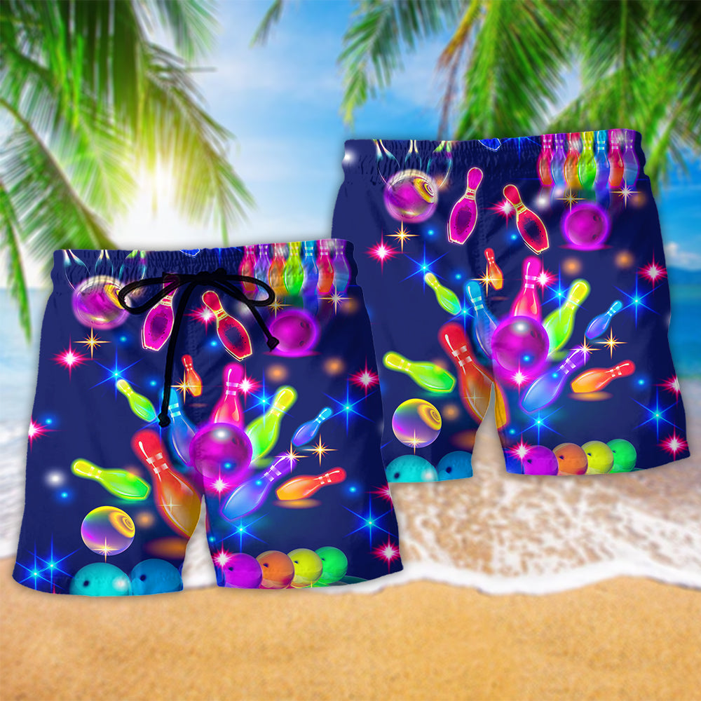 Hippie Peace Life Neon Color Art – Beach Short