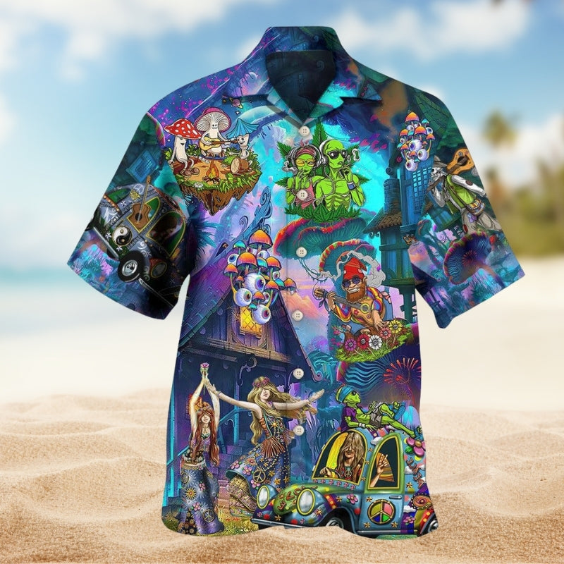 Hippie Peace Love Life Limited Edition 1 – Hawaiian Shirt