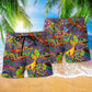 Hippie Peaceful Color Life – Beach Short