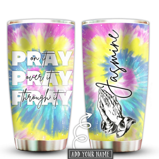 Hippie Pray On It Personalized 20 Oz Tumbler