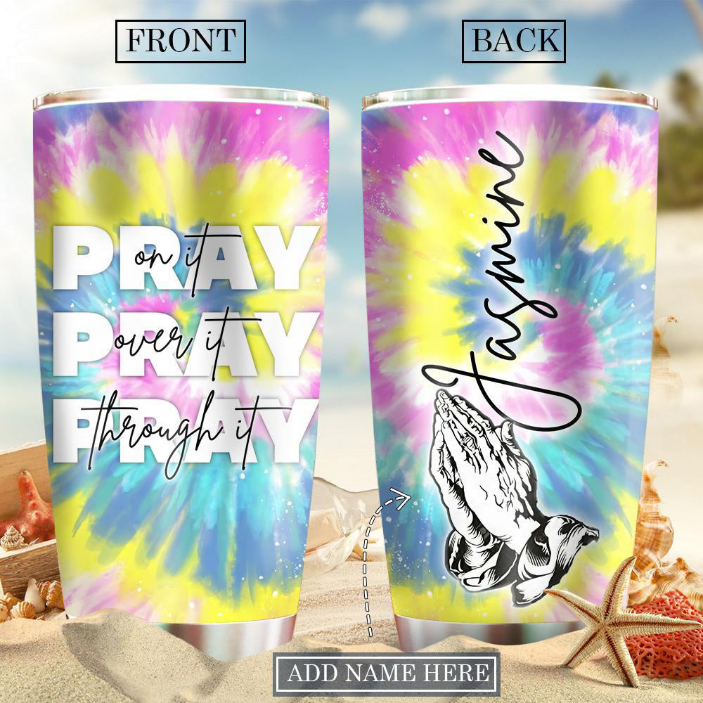Hippie Pray On It Personalized 20 Oz Tumbler