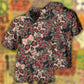 Floral Sugar Skull Art Design – Hawaiian Shirt