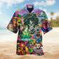 Hippie Skull Alien Mix Color Limited Edition – Hawaiian Shirt