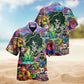 Hippie Skull Alien Mix Color Limited Edition – Hawaiian Shirt