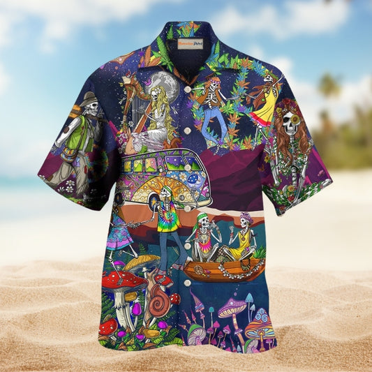 Hippie Skull Dancing Moon Limited Edition – Hawaiian Shirt