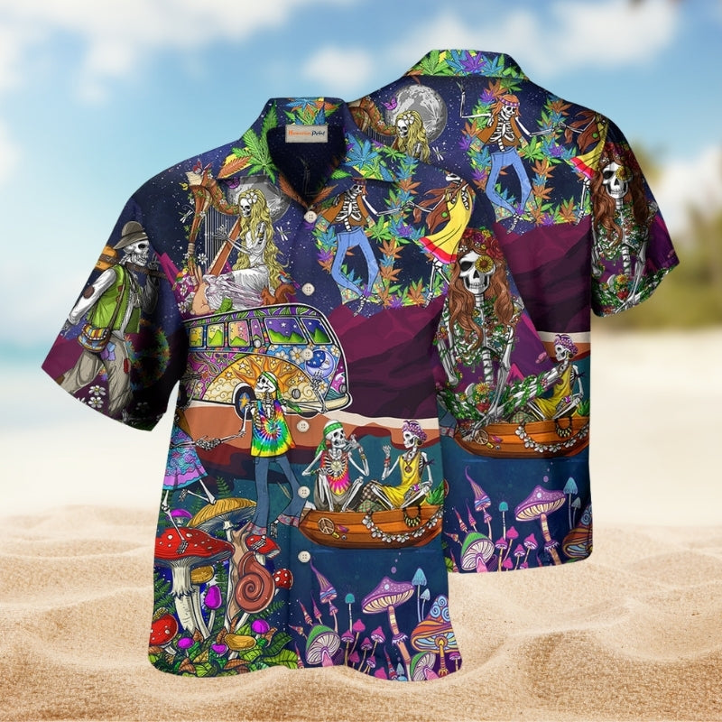 Hippie Skull Dancing Moon Limited Edition – Hawaiian Shirt