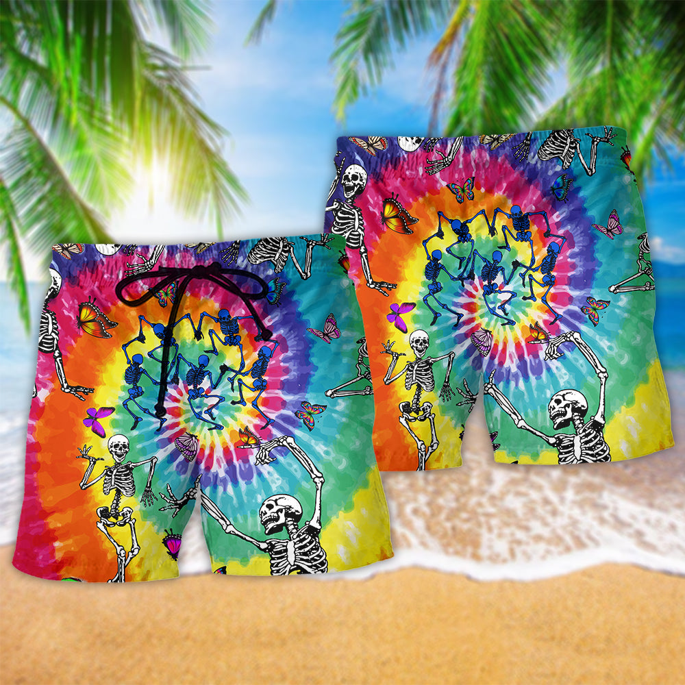 Hippie Skull Butterfly Dance – Beach Short