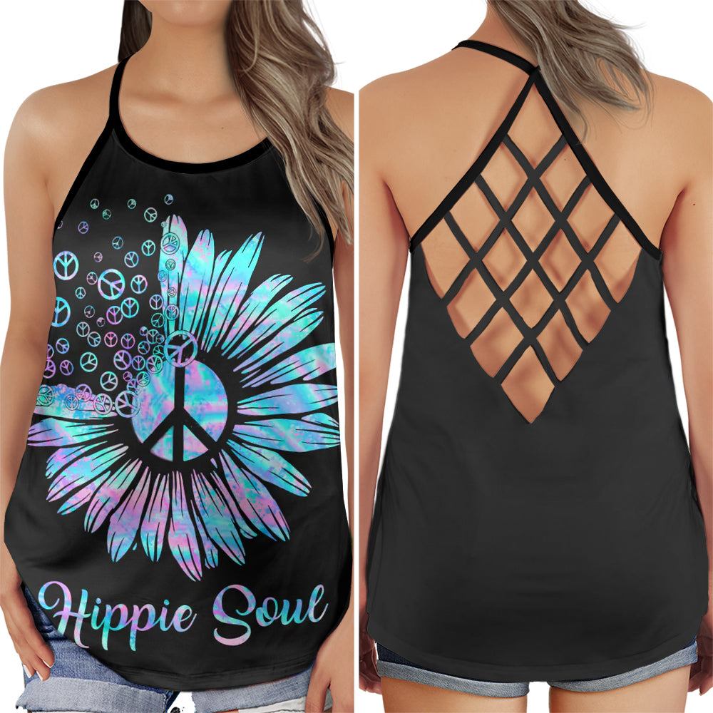 Hippie Blue Sunflower Collection – Hollow Tank Top