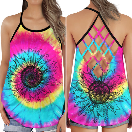Hippie Colorful Soul Boho Peace Vibes Aesthetic Style - Hollow Tank Top