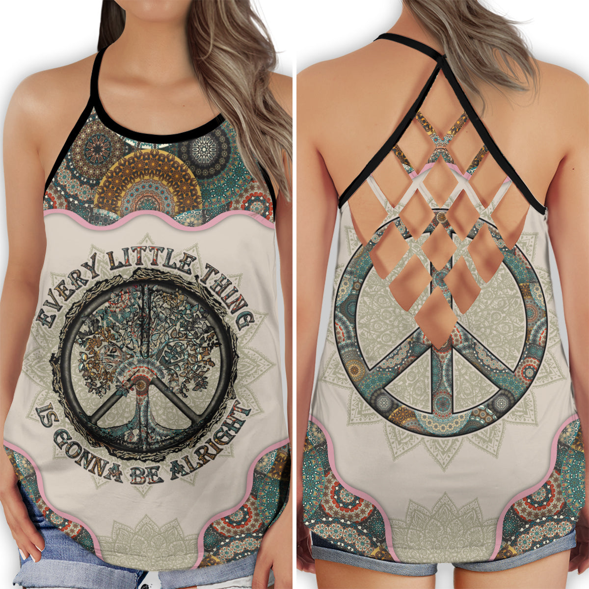 Hippie Soul Lover Vibes - Hollow Tank Top
