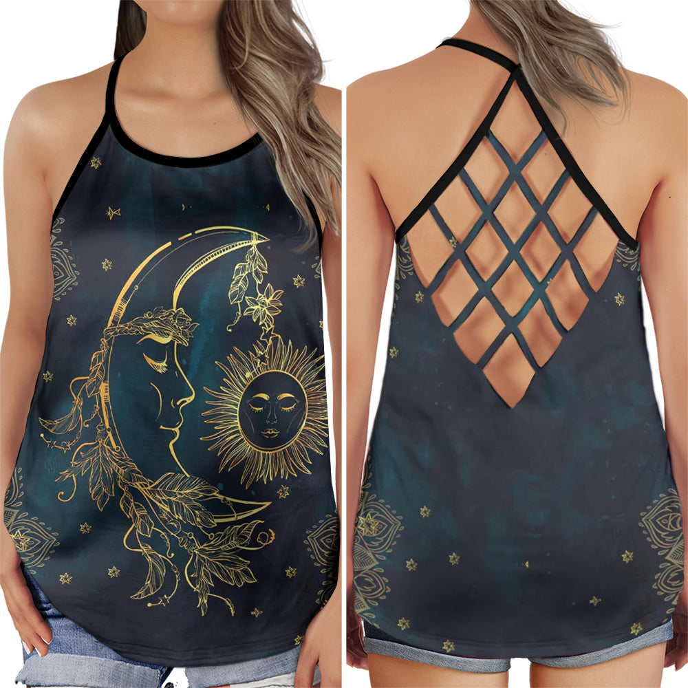 Hippie Soul Peaceful Moon Vibes - Hollow Tank Top