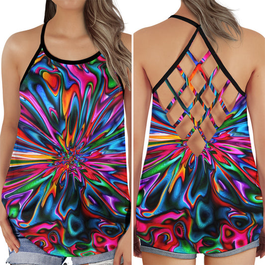 Hippie Soul Peaceful Art Vibes - Hollow Tank Top