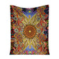 Hippie Soul Floral Beautiful 50 x 60 Inch Flannel Blanket For Cozy Bedroom And Sofa Decor